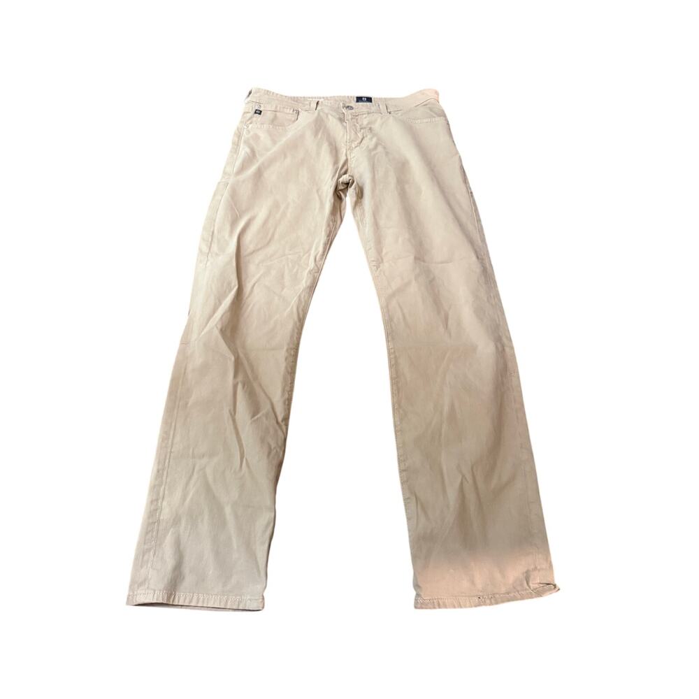 AG Adriano Goldschmied Jeans 34x32 Khaki The Graduate Tailored Leg